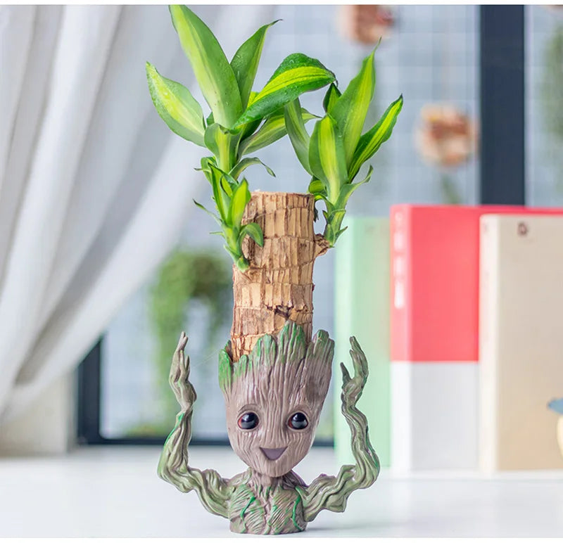 Tree Man Anime Vases Groot Flower Pots Garden Pots Planters Home Office Decoration Pen Holder Figurine Figure Ornament Gift