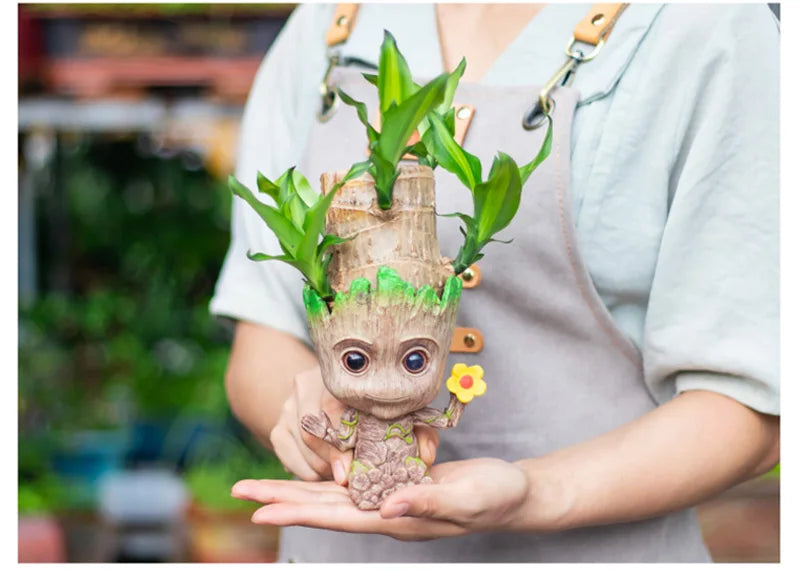 Tree Man Anime Vases Groot Flower Pots Garden Pots Planters Home Office Decoration Pen Holder Figurine Figure Ornament Gift