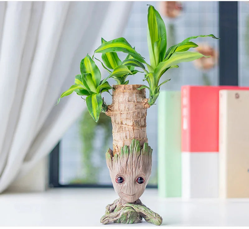 Tree Man Anime Vases Groot Flower Pots Garden Pots Planters Home Office Decoration Pen Holder Figurine Figure Ornament Gift