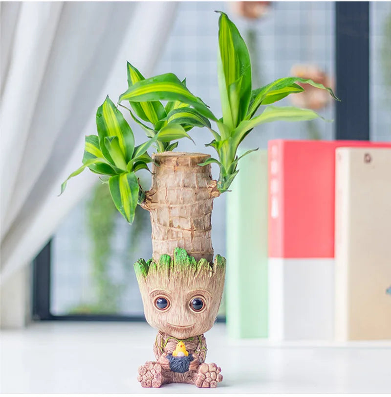 Tree Man Anime Vases Groot Flower Pots Garden Pots Planters Home Office Decoration Pen Holder Figurine Figure Ornament Gift
