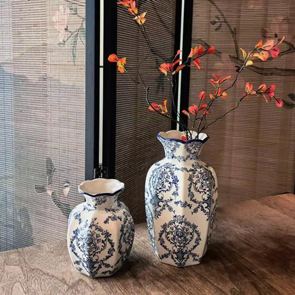 Ceramic Flower Vase Flower Arrangement Decoration Versatile Traditional For Decoration Living Room Flower Arrangement Porch