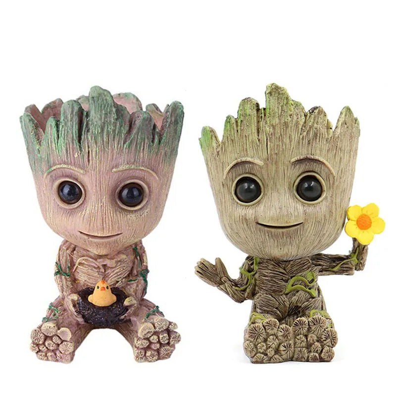 Tree Man Anime Vases Groot Flower Pots Garden Pots Planters Home Office Decoration Pen Holder Figurine Figure Ornament Gift