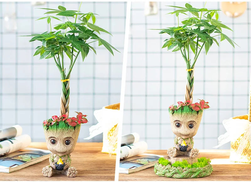 Tree Man Anime Vases Groot Flower Pots Garden Pots Planters Home Office Decoration Pen Holder Figurine Figure Ornament Gift