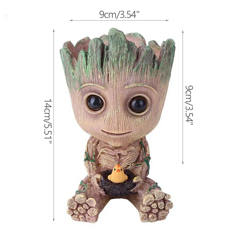 Tree Man Anime Vases Groot Flower Pots Garden Pots Planters Home Office Decoration Pen Holder Figurine Figure Ornament Gift