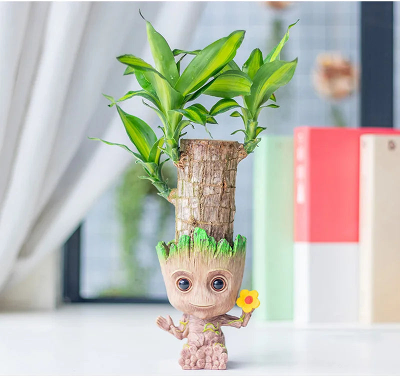 Tree Man Anime Vases Groot Flower Pots Garden Pots Planters Home Office Decoration Pen Holder Figurine Figure Ornament Gift