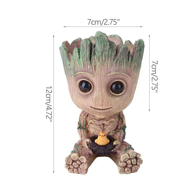 Tree Man Anime Vases Groot Flower Pots Garden Pots Planters Home Office Decoration Pen Holder Figurine Figure Ornament Gift