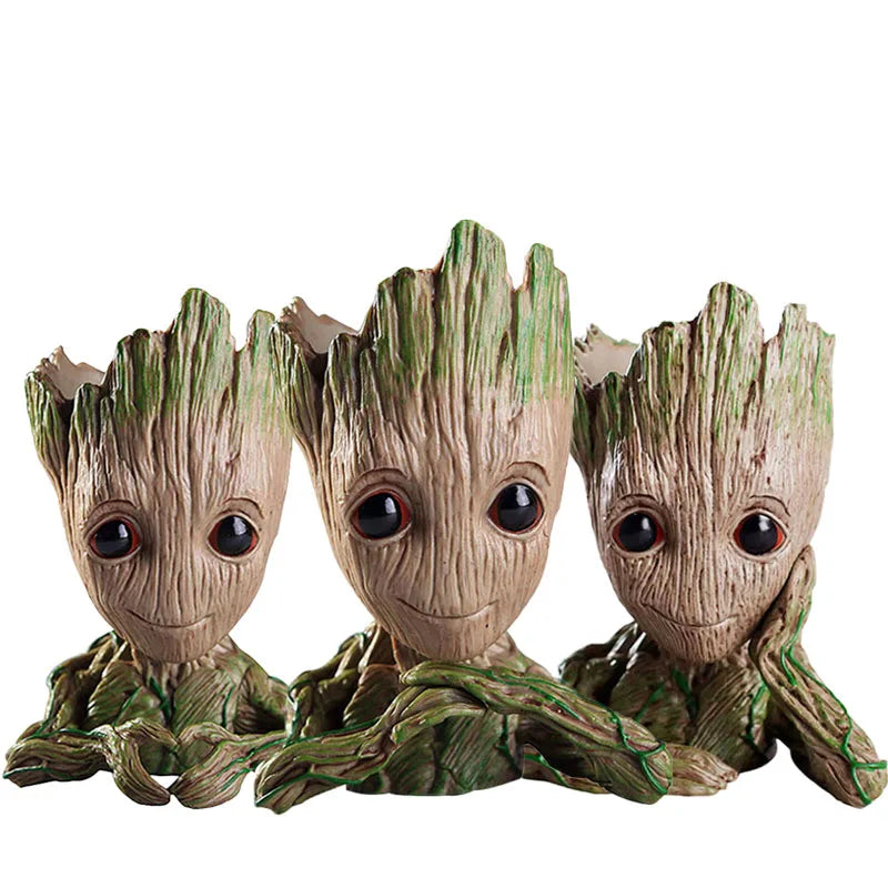 Tree Man Anime Vases Groot Flower Pots Garden Pots Planters Home Office Decoration Pen Holder Figurine Figure Ornament Gift