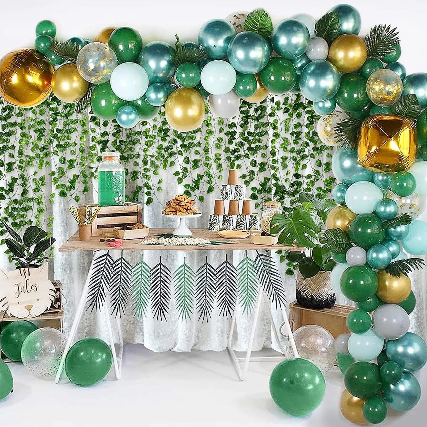 1/3/6/12pcs,Realistic Artificial Ivy Leaves Garland - Artificial Plants & Greenery for Weddings, Parties, Home Decor