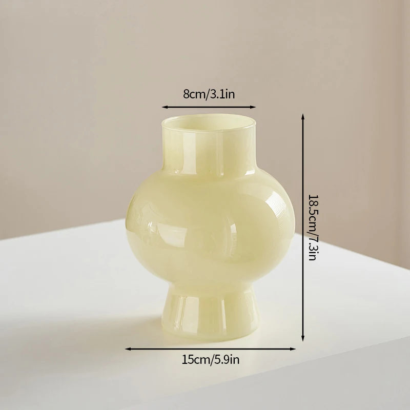 Nordic Glass Flower Vase Hydroponic Pot Vase Decoration Glass Vases Pot for Flowers Table Decoration Desk Home Ornament 유리화병