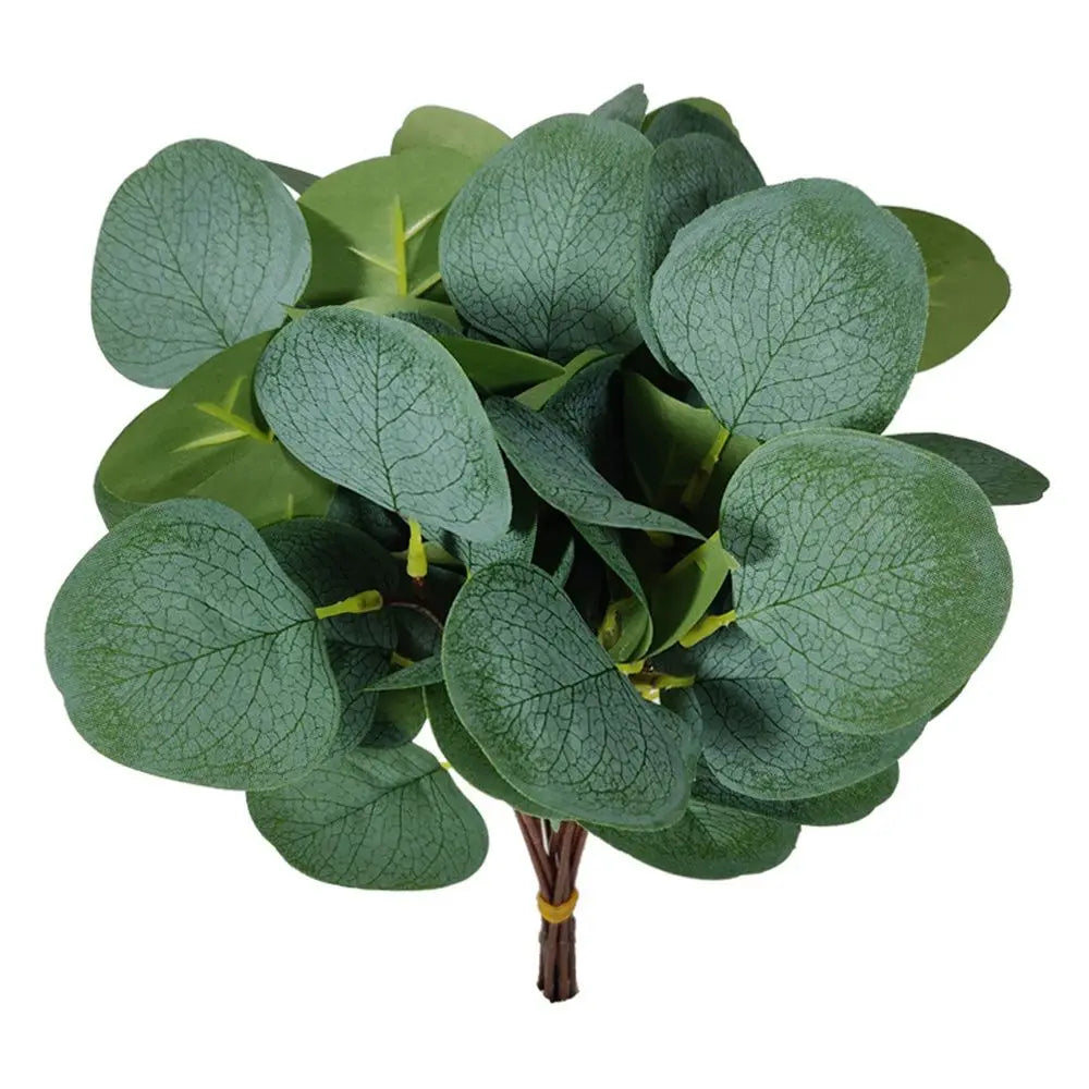 1/10PCS Artificial Plant Eucalyptus Leaves Greenery Stems With Flower Fake Plants Gift Home Decor Wedding Party Wedding Ornament