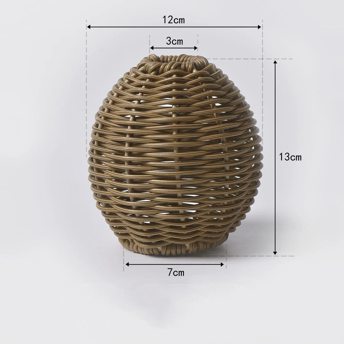 Decorative Imitation Rattan Vase Woven Decorative Table Vase for Dried Flower Home and Office Durability and Waterproof Decors