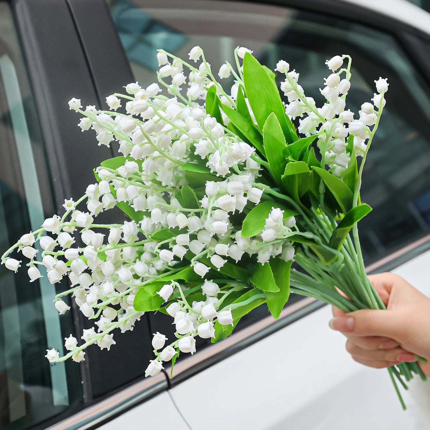1/20pcs Artificial Flower Bellflower Simulated Lily Of The Valley Home Soft Decoration Wedding Valentine's Bouquet Green Plants