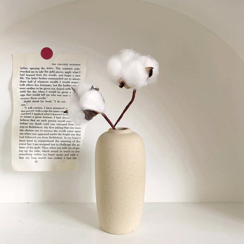 Ceramic Vase White Flower Pot Nordic Decorative Vase Dry Flower Vases for Home Living Room Desktop Decor ваза для цве