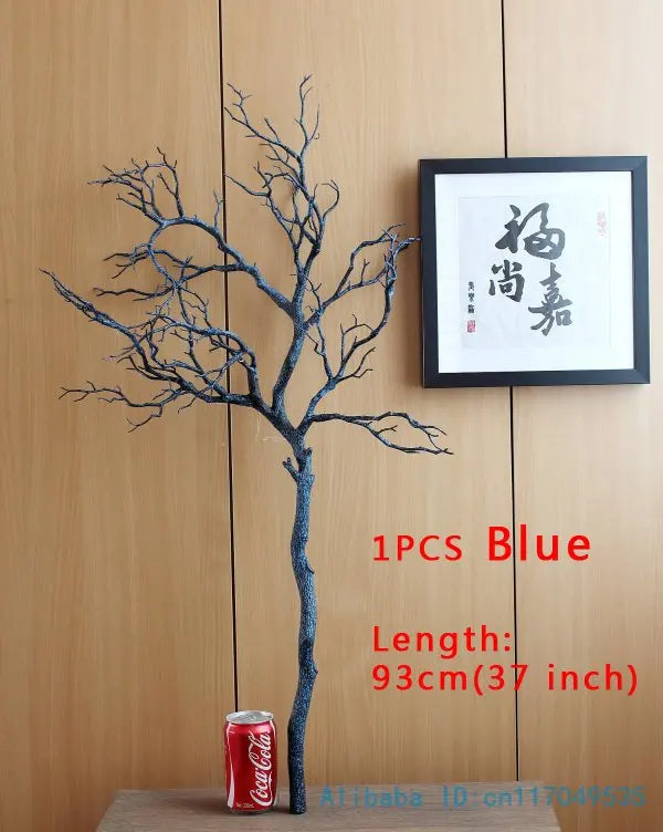 1 PCS 70cm or 90cm Artificial Plant Green Blue White Plastic small Tree Dried Branch Plant Wedding Decoration home dec F322