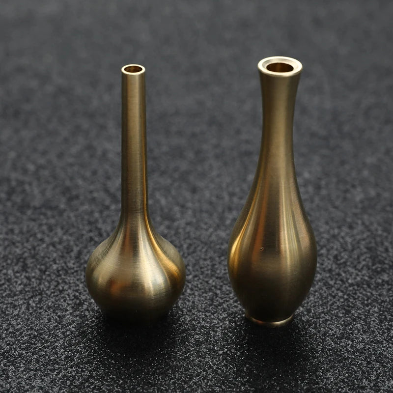Mini Pure copper vase gold decor living room Antique vase unique flower vase