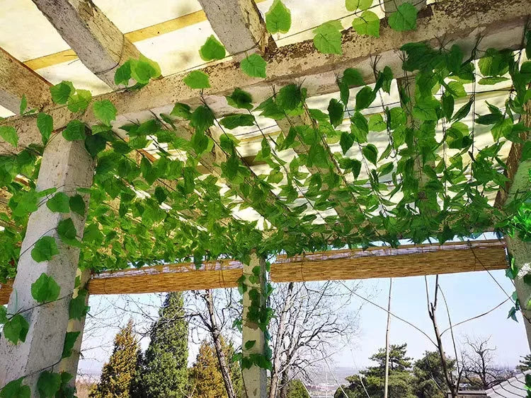 1/2/6Piece Artificial Vine Home Decor Artificial Ivy Leaf Garland Plants Vine Fake Foliage Flowers Creeper Green Ivy Wreath