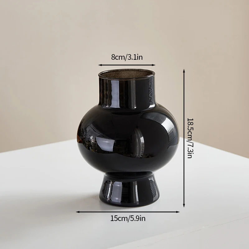 Nordic Glass Flower Vase Hydroponic Pot Vase Decoration Glass Vases Pot for Flowers Table Decoration Desk Home Ornament 유리화병