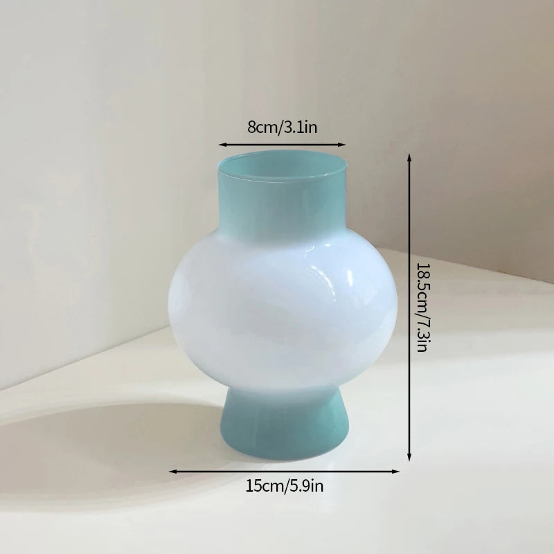 Nordic Glass Flower Vase Hydroponic Pot Vase Decoration Glass Vases Pot for Flowers Table Decoration Desk Home Ornament 유리화병