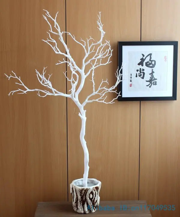 1 PCS 70cm or 90cm Artificial Plant Green Blue White Plastic small Tree Dried Branch Plant Wedding Decoration home dec F322