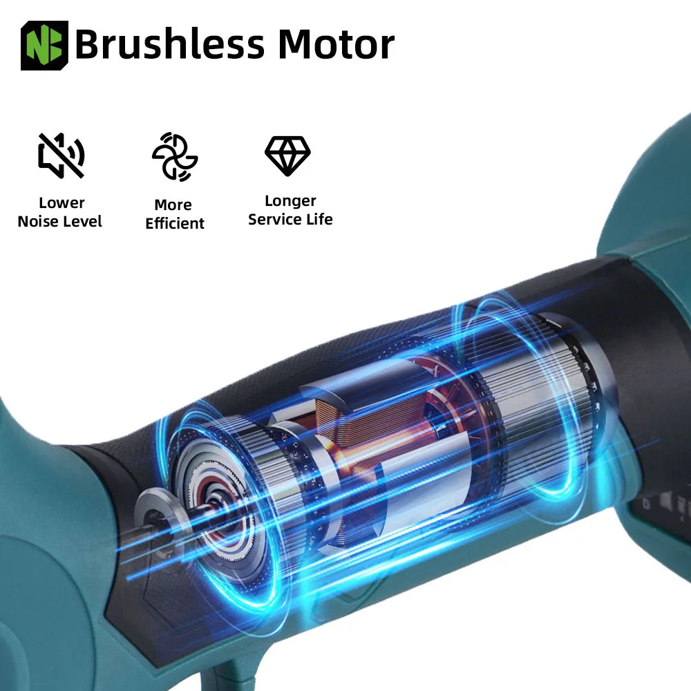 NEWBENY 30mm Cordless Brushless Electric Pruning Shears – 4 Gears, Fits Makita 18V Battery