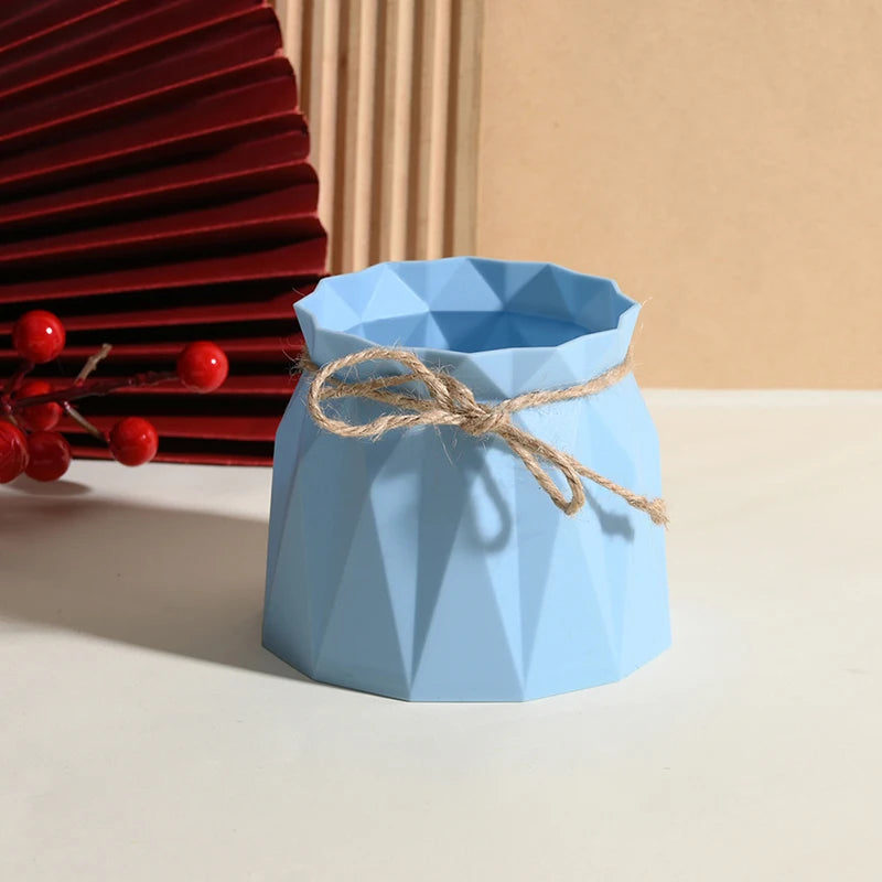 Modern Plastic Vases Home Decoration Anti-ceramic Vases Imitation Rattan Flower Vase European Wedding Modern Decorations Basket