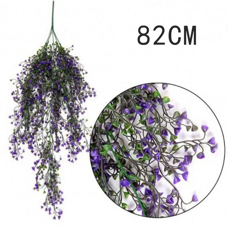 1/2/6Piece Artificial Vine Home Decor Artificial Ivy Leaf Garland Plants Vine Fake Foliage Flowers Creeper Green Ivy Wreath