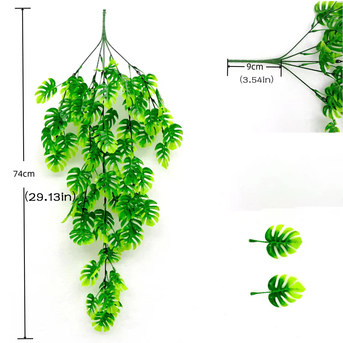 1/2/6Piece Artificial Vine Home Decor Artificial Ivy Leaf Garland Plants Vine Fake Foliage Flowers Creeper Green Ivy Wreath