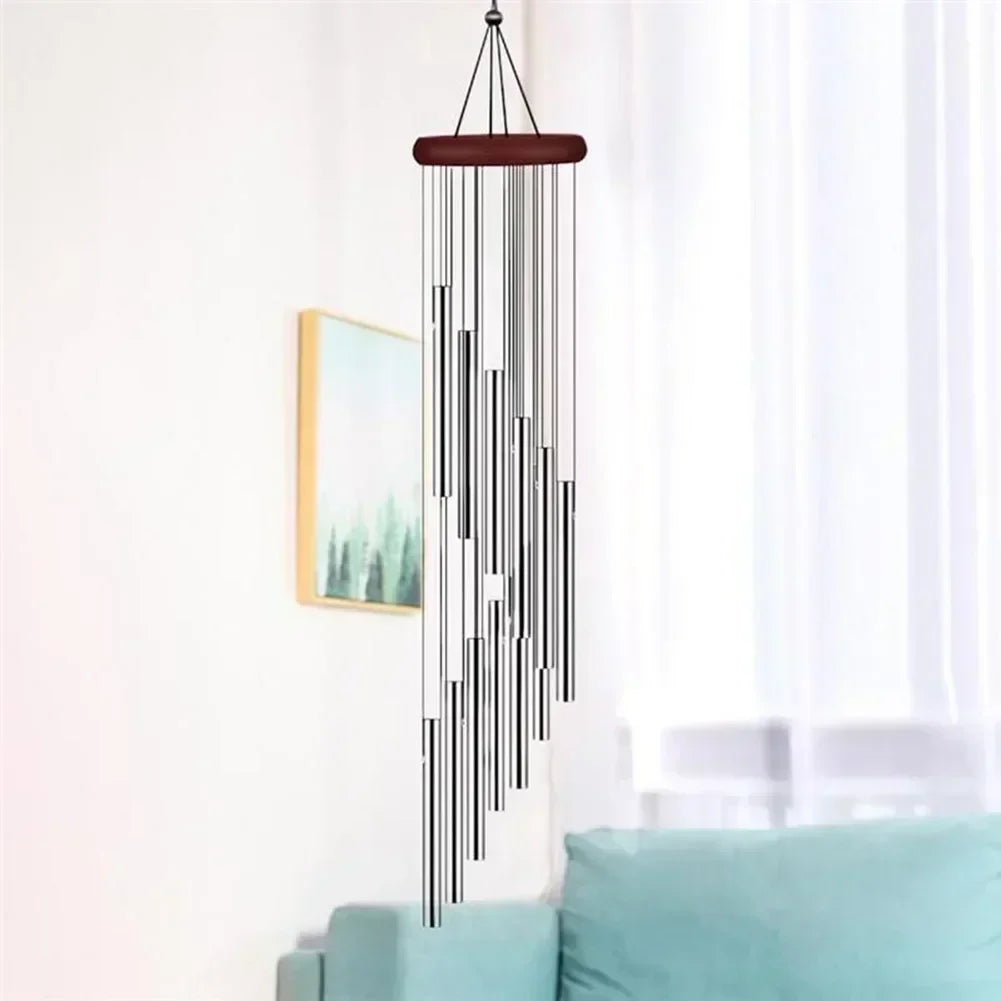 Handcrafted Aluminum Wind Chimes Beautiful For Outside Gold/silver Bells Home Patio Garden Wedding Party Memorial Decor Gifts