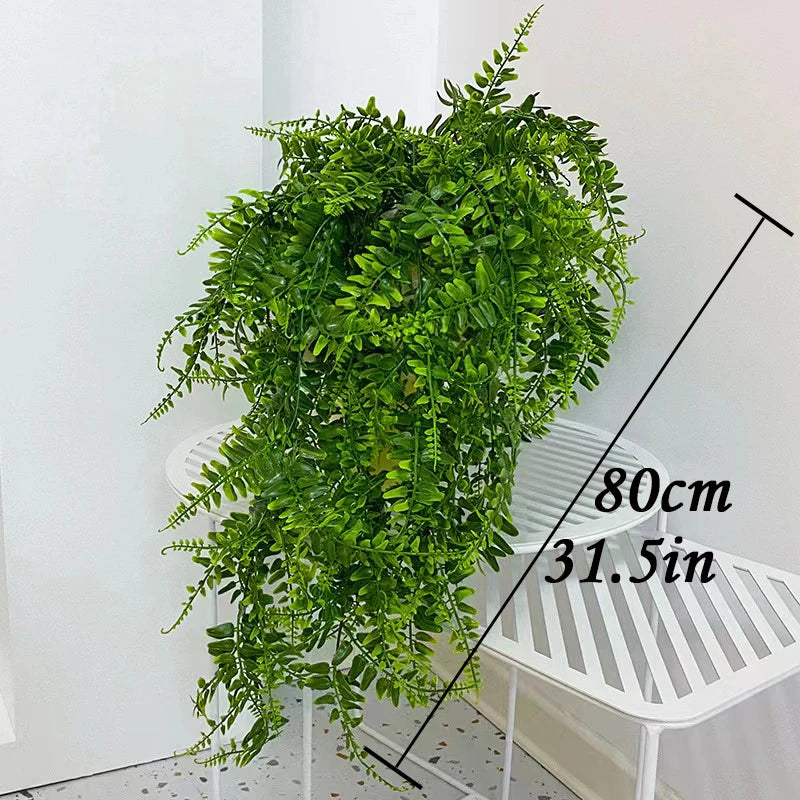 1/2/6Piece Artificial Vine Home Decor Artificial Ivy Leaf Garland Plants Vine Fake Foliage Flowers Creeper Green Ivy Wreath