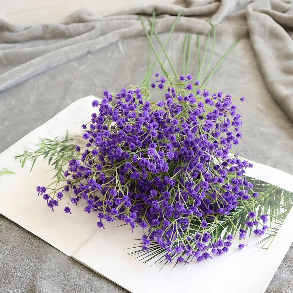 1 Bunch Artificial Flowers Fake Silk Gypsophila DIY Floral Bouquets Flower For Handmade Wedding Party Home Decor
