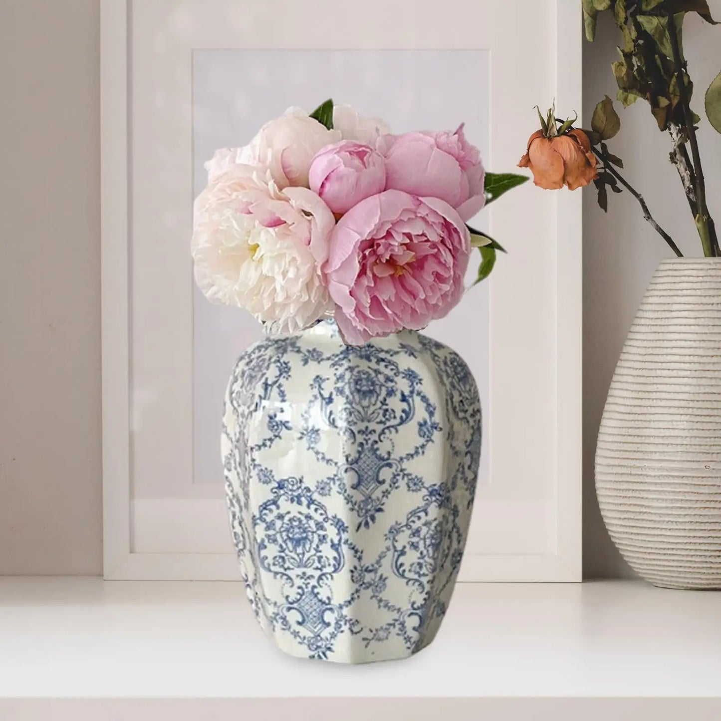Ceramic Flower Vase Flower Arrangement Decoration Versatile Traditional For Decoration Living Room Flower Arrangement Porch