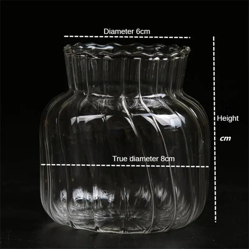 Nordic Glass Vase Home Decoration Accessories Ins Transparent Plant Hydroponic Bottle Living Room Wedding Table Decor Vases