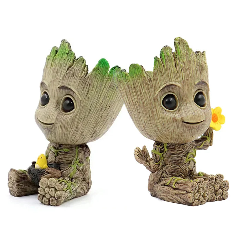 Tree Man Anime Vases Groot Flower Pots Garden Pots Planters Home Office Decoration Pen Holder Figurine Figure Ornament Gift