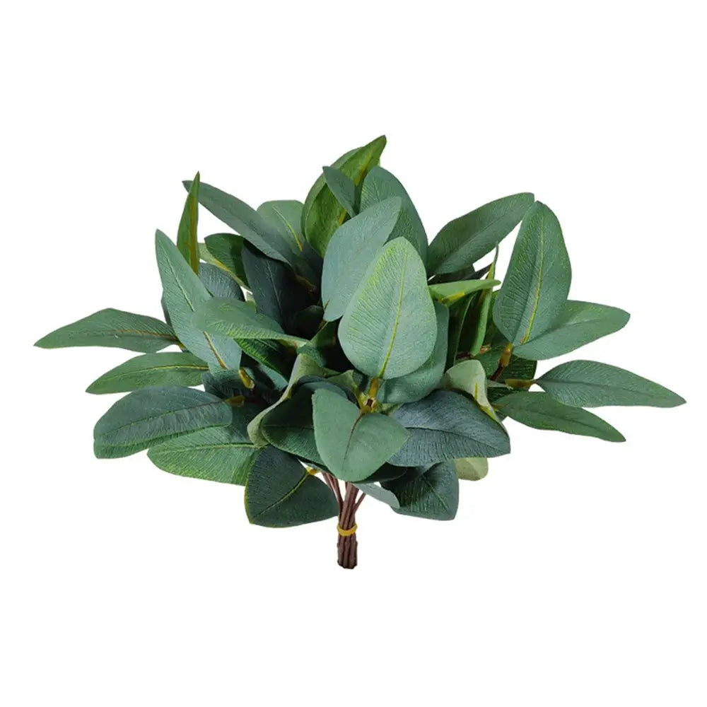1/10PCS Artificial Plant Eucalyptus Leaves Greenery Stems With Flower Fake Plants Gift Home Decor Wedding Party Wedding Ornament