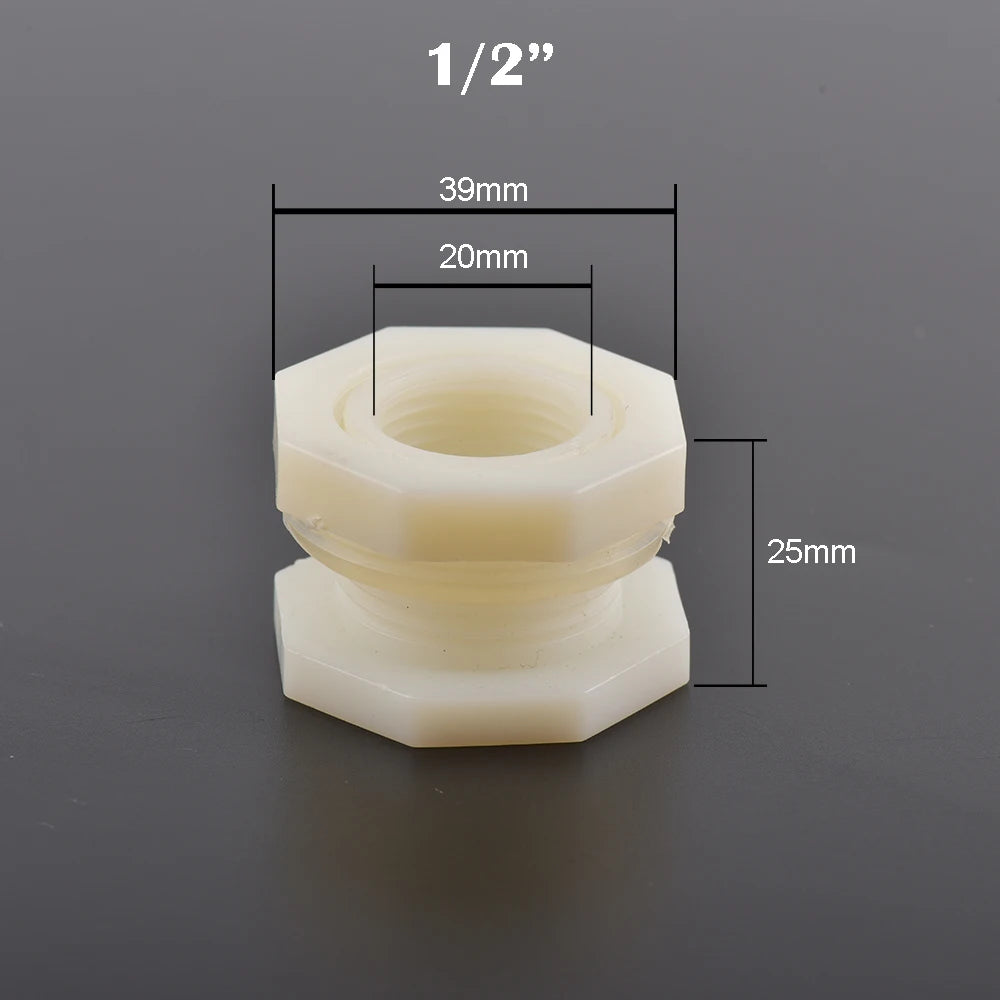 1pc 1/2 3/4" Plastic Male Thread Water Faucet Fish Tank Tap Adapter Assembly Drainage Faucet Aquarium Valve Garden Accessories