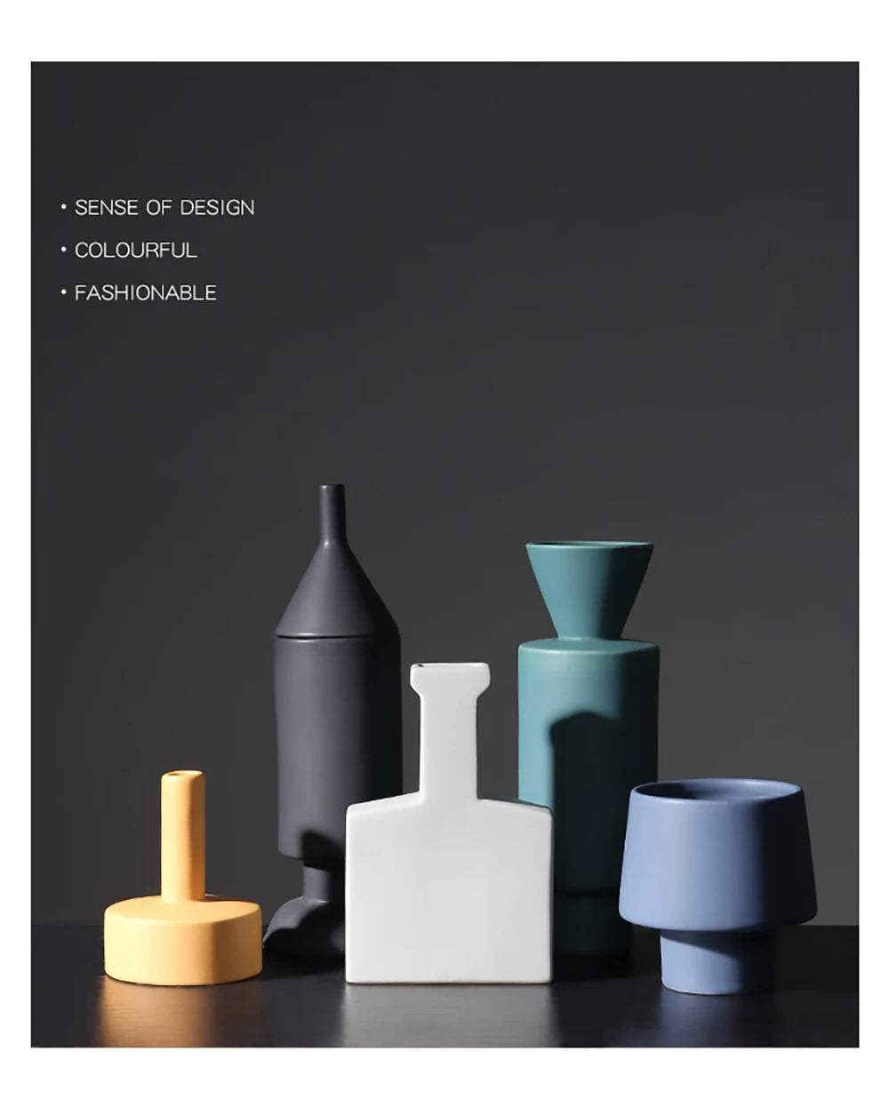 Nordic Morandi ceramic Vase geometric Ornaments Room Decor modern decorative dried flower Vase home decoration Wedding Gifts