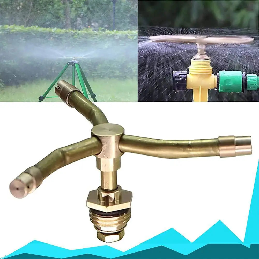2/3/4 Arm Automatic Rotary Sprayer 360 Degree Rotation Brass Lawn Irrigation Sprinkler Heads Garden Accessories Watering Nozzle