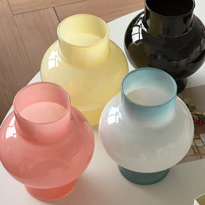 Nordic Glass Flower Vase Hydroponic Pot Vase Decoration Glass Vases Pot for Flowers Table Decoration Desk Home Ornament 유리화병