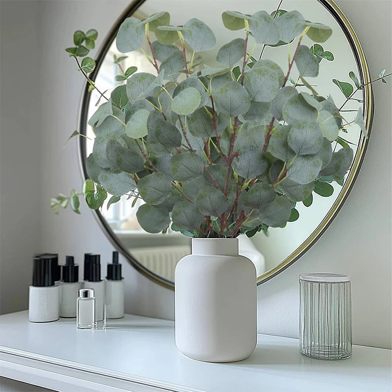 1/3Pcs Eucalyptus Artificial Plant Bouquet Green 78cm Fake Plant Stem for Home Garden Wedding Table Party Decoration Fake Plant