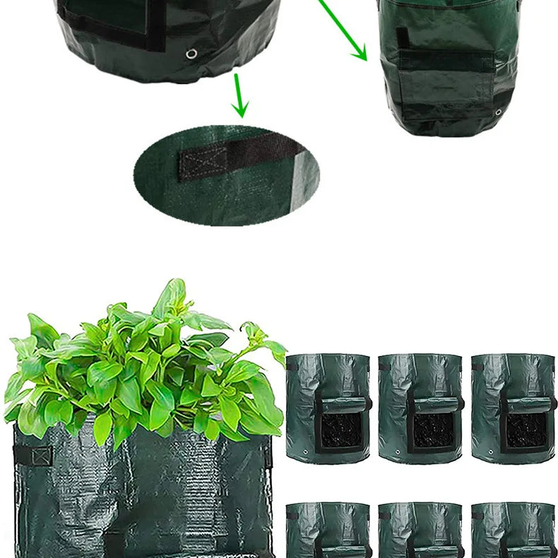 12 Gallons DIY Potato Planter Planting Container Bag Vegetable Gardening Jardineria Thicken Garden Pot Planting Grow Bag
