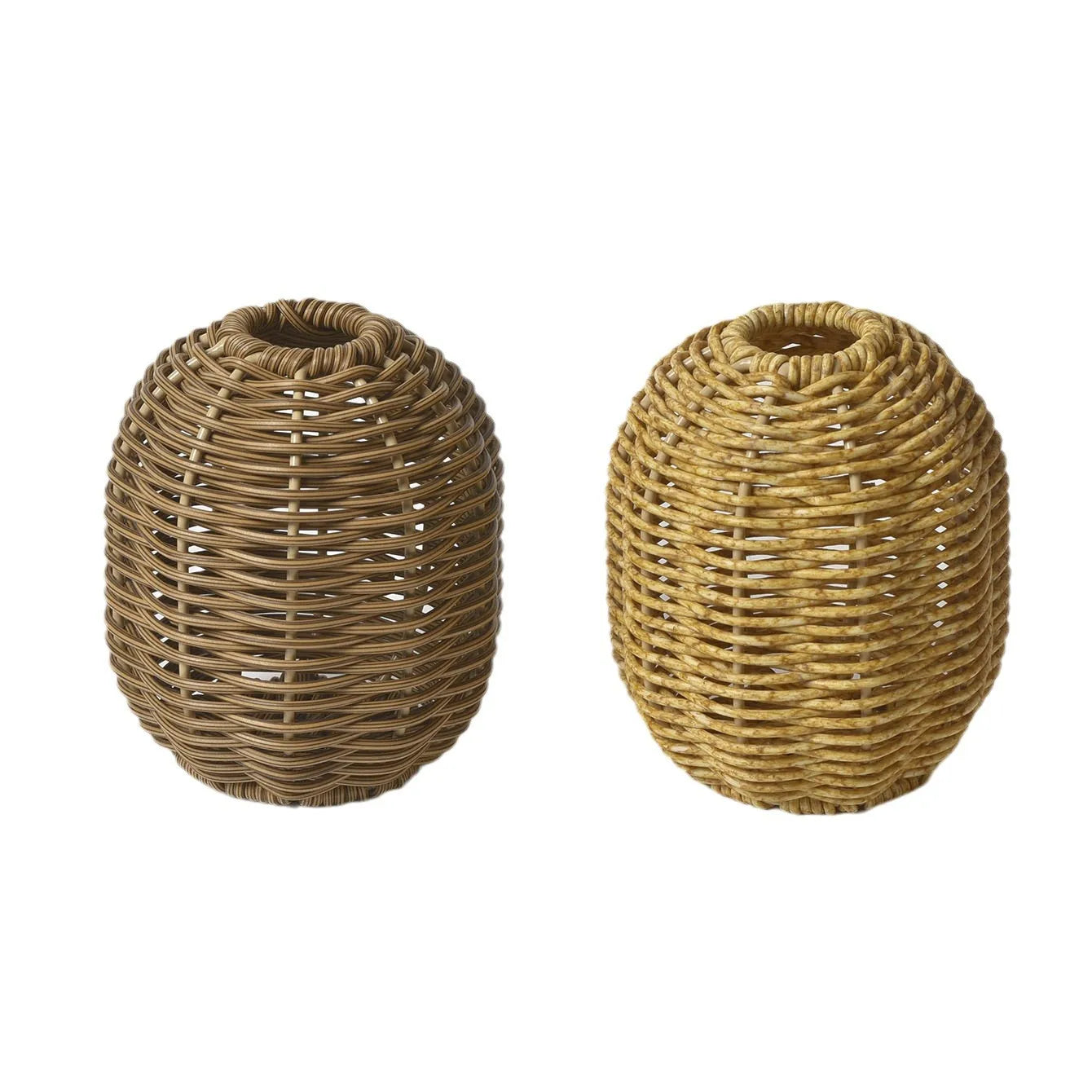 Decorative Imitation Rattan Vase Woven Decorative Table Vase for Dried Flower Home and Office Durability and Waterproof Decors