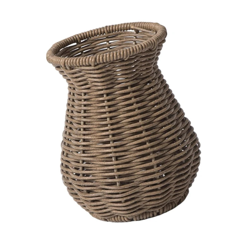 Decorative Rattan Vase Woven Decorative Table Vase for Dried Flower,Home and Office Durability and Waterproof Decors