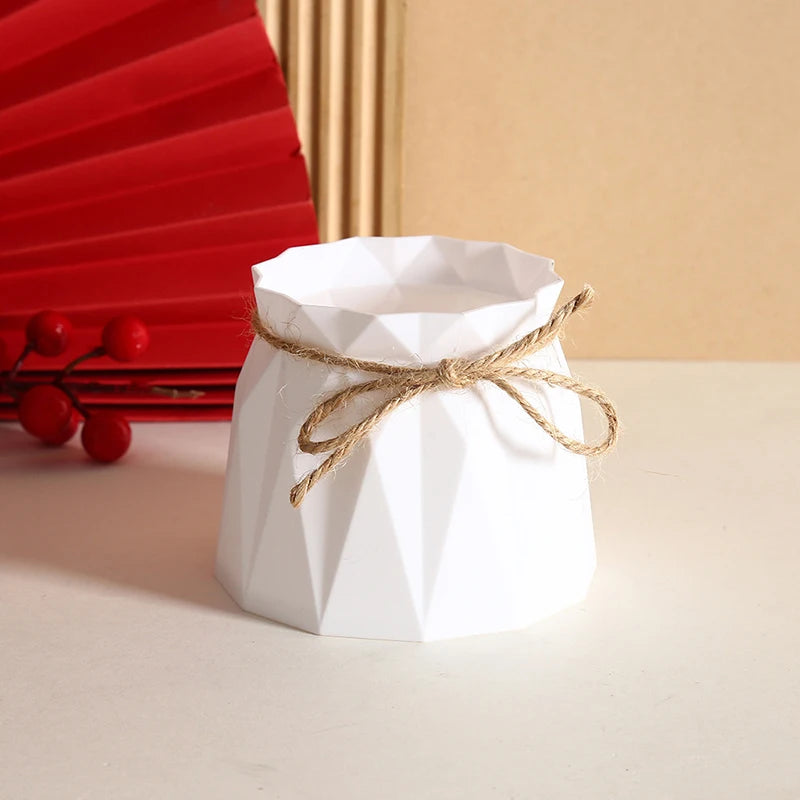 Modern Plastic Vases Home Decoration Anti-ceramic Vases Imitation Rattan Flower Vase European Wedding Modern Decorations Basket