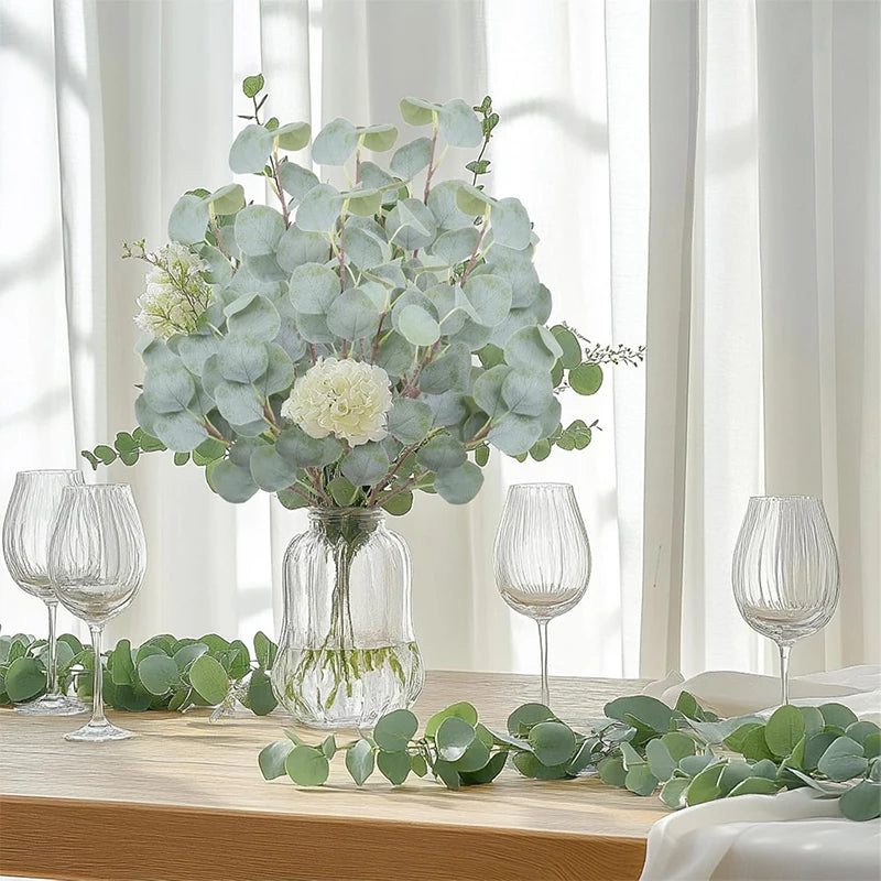 1/3Pcs Eucalyptus Artificial Plant Bouquet Green 78cm Fake Plant Stem for Home Garden Wedding Table Party Decoration Fake Plant