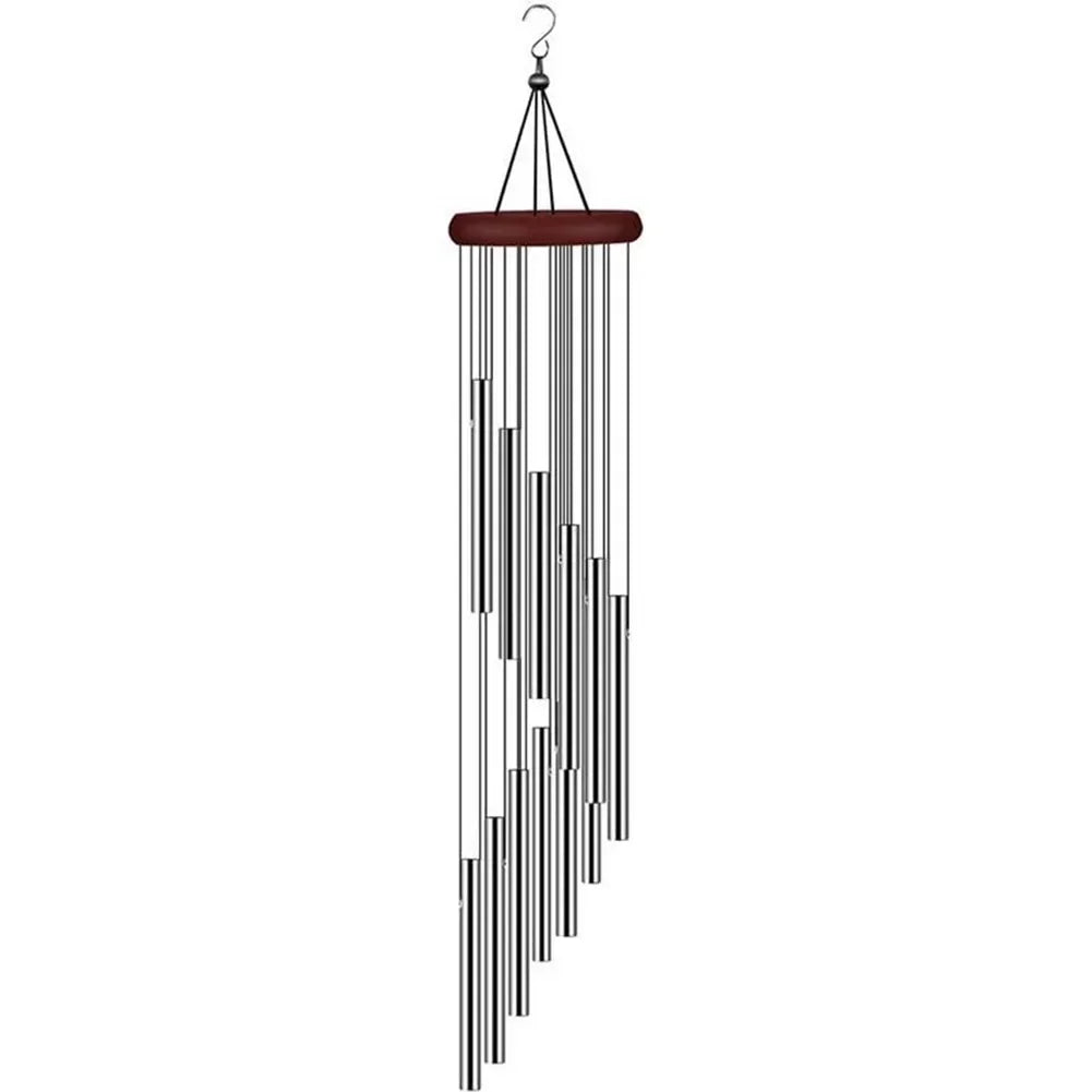 Handcrafted Aluminum Wind Chimes Beautiful For Outside Gold/silver Bells Home Patio Garden Wedding Party Memorial Decor Gifts