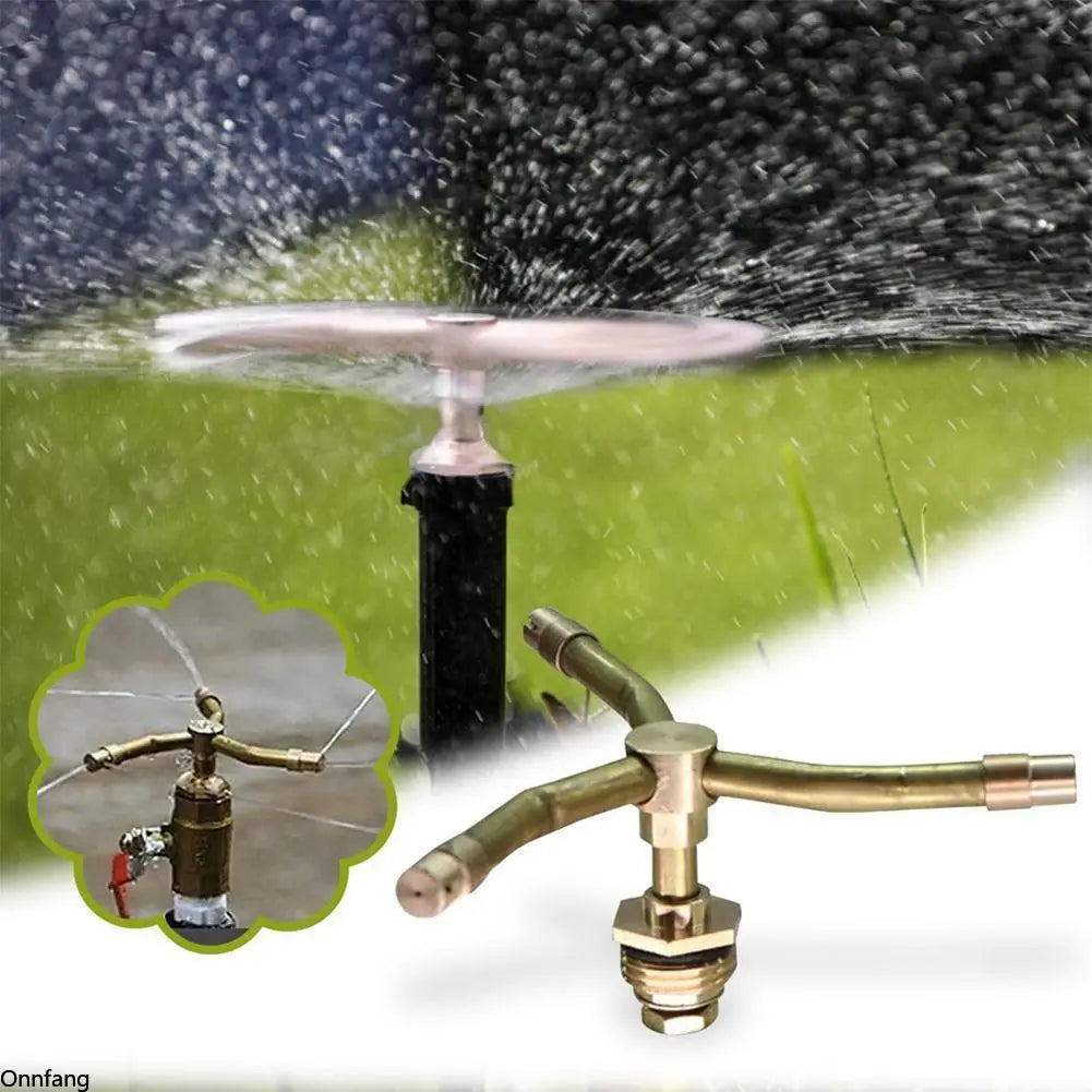 2/3/4 Arm Automatic Rotary Sprayer 360 Degree Rotation Brass Lawn Irrigation Sprinkler Heads Garden Accessories Watering Nozzle