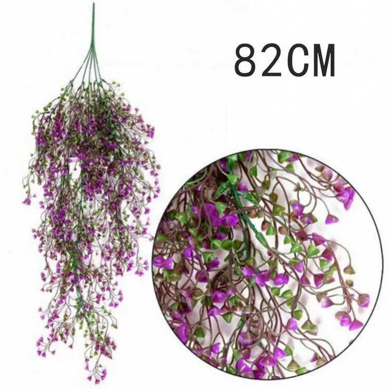 1/2/6Piece Artificial Vine Home Decor Artificial Ivy Leaf Garland Plants Vine Fake Foliage Flowers Creeper Green Ivy Wreath