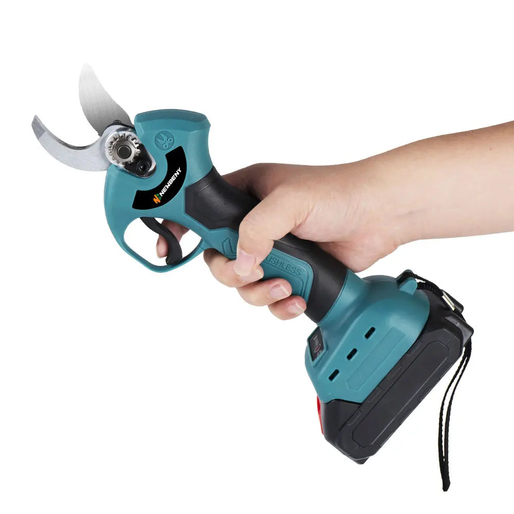 NEWBENY 30mm Cordless Brushless Electric Pruning Shears – 4 Gears, Fits Makita 18V Battery