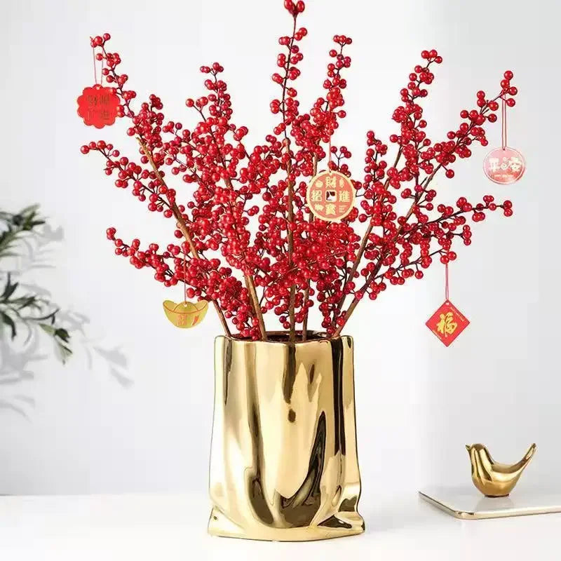 Creative Flower Pots Large Silver Ceramic Flower Cachepot Vase Planters Garden Succulent Plants Potted Modern Home Decoration