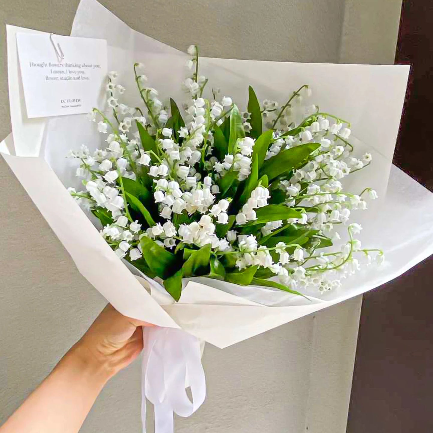 1/20pcs Artificial Flower Bellflower Simulated Lily Of The Valley Home Soft Decoration Wedding Valentine's Bouquet Green Plants